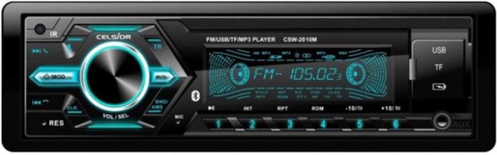 Автомагнитола "Celsior" BlueTooth CSW-2010M USB+USB Charge/microSD/Iso +пульт 7-цвет