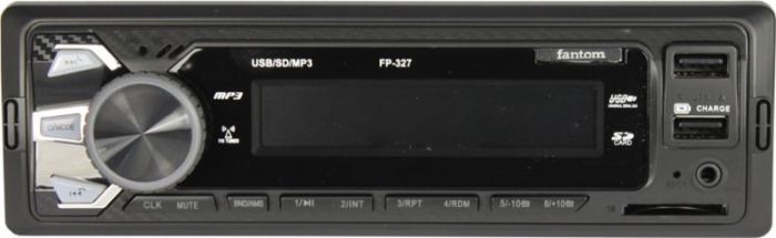 Автомагнитола "FANTOM" FP-327 зеленая (BlueTooth)