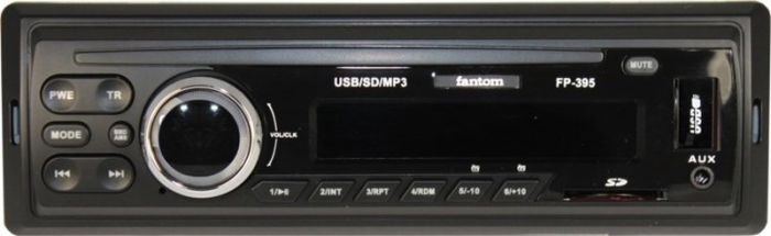 Автомагнитола "FANTOM" FP-395 7-цветная