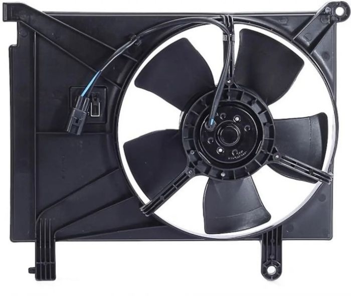 Электровентилятор  радиатора LANOS, SENS (кондиционера) "EuroEx" с кожухом