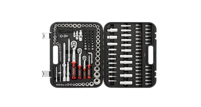Набор инструмента 171 ед. "INTERTOOL" STORM  (1/2, 1/4, 6 граней)