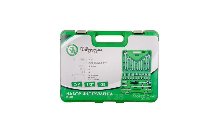 Набор инструмента  38 ед. "INTERTOOL" (6 граней)