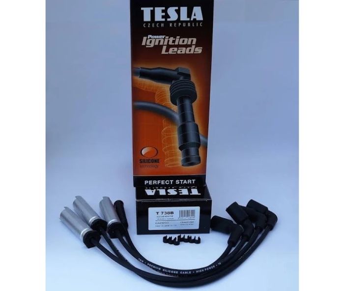 Провода свечные  LANOS, AVEO 1.5 с металлическим наконечником "TESLA"