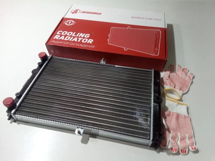 Радиатор охлаждения 2108 алюминиевый "AURORA"