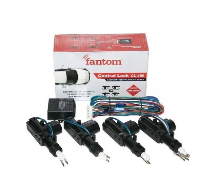 Центральный замок (без пульта) "FANTOM" (на 4 двери)
