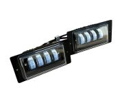 Фара противотуманная  2110 LED 4-полосы 40W (с радиатором) белый/желтый Фара противотуманная  2110 LED 4-полосы 40W (с радиатором) белый/желтый